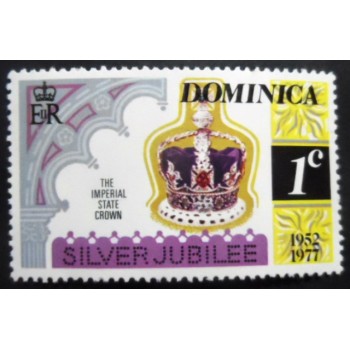 Selo postal de Dominica de 1977 Imperial State Crown