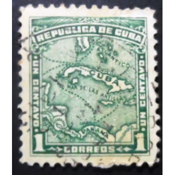 Imagem similar à do selo postal de Cuba de 1914 Map of the country 1