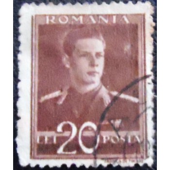 Imagem do Selo postal da Romênia de 1944 Michael I of Romania 20
