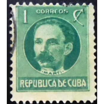 Imagem similar à do selo postal de Cuba de 1917 José Julian Marti 1