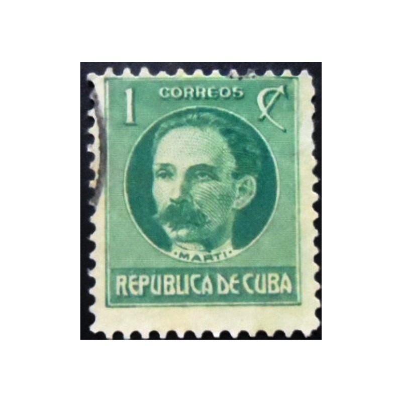 Imagem similar à do selo postal de Cuba de 1917 José Julian Marti 1