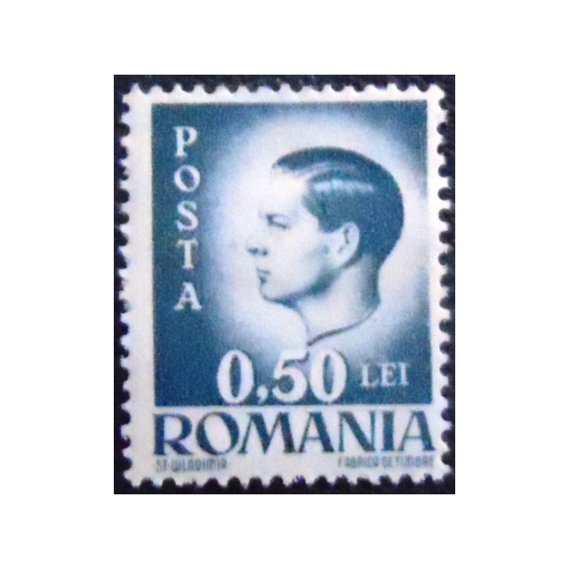 Imagem do Selo postal da Romênia de 1945 Michael I of Romania 50