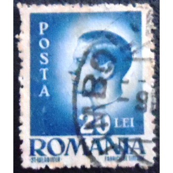 Imagem do Selo postal da Romênia de 1945 Michael I of Romania 20