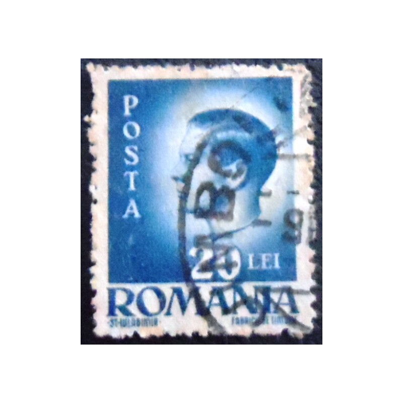 Imagem do Selo postal da Romênia de 1945 Michael I of Romania 20