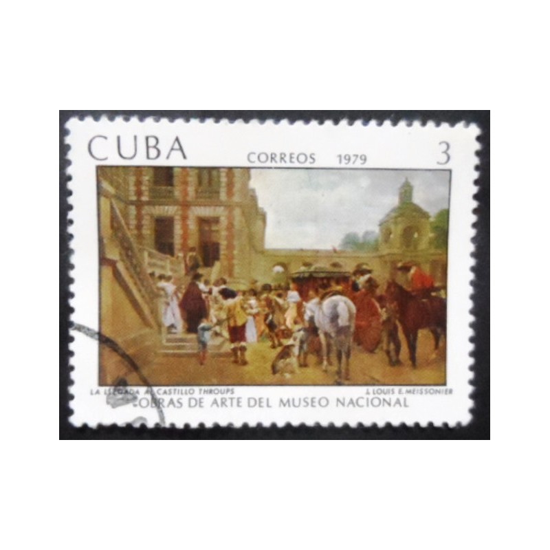 Selo postal de Cuba de 1979 J. Louis E. Meissonier