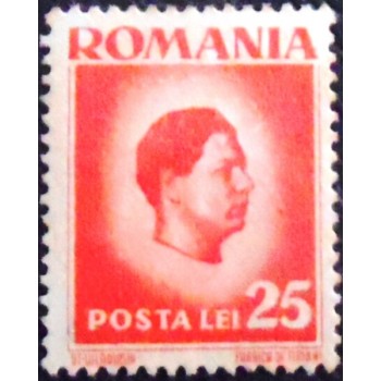 Imagem do Selo postal da Romênia de 1945 Michael I of Romania 25
