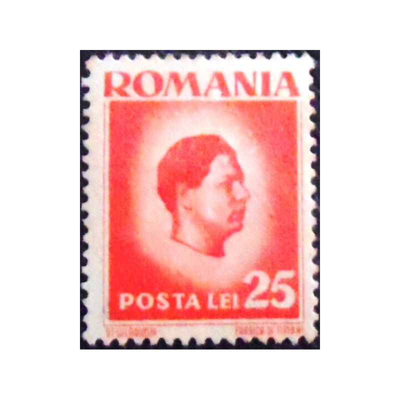 Imagem do Selo postal da Romênia de 1945 Michael I of Romania 25