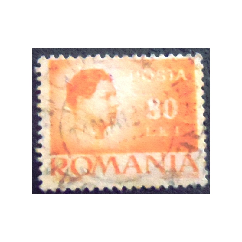 Imagem do Selo postal da Romênia de 1945 Michael I of Romania 80