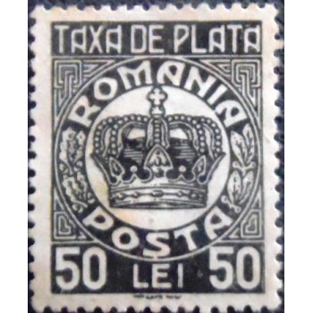 Imagem do Selo postal da Romênia de 1946 Crown 50