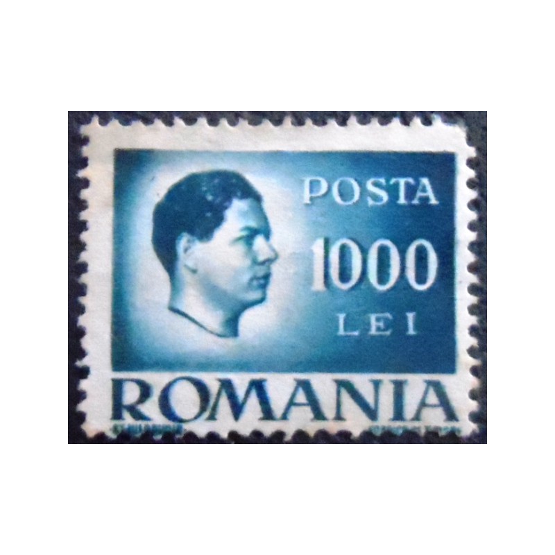 Imagem do Selo postal da Romênia de 1946 Michael I of Romania 1000