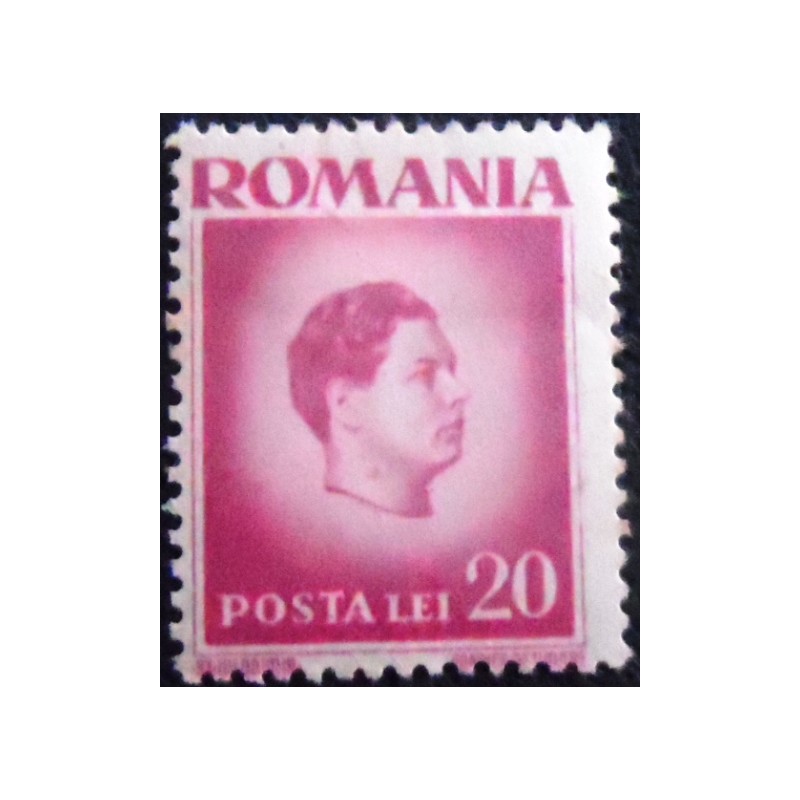 Imagem do Selo postal da Romênia de 1947 Michael I of Romania 20