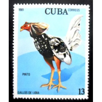 Selo postal de Cuba de 1981 Pinto