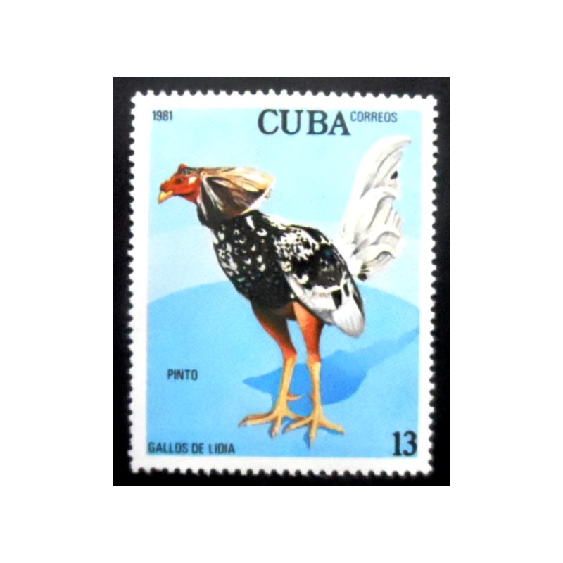 Selo postal de Cuba de 1981 Pinto