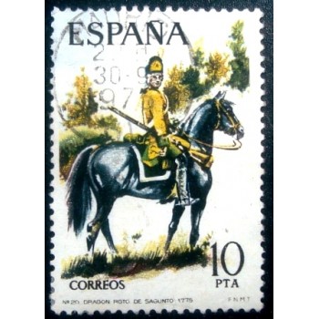 Selo postal Espanha 1975 Military Uniforms 1775