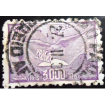 Selo postal do Brasil de 1930 Nyrba variedade A U