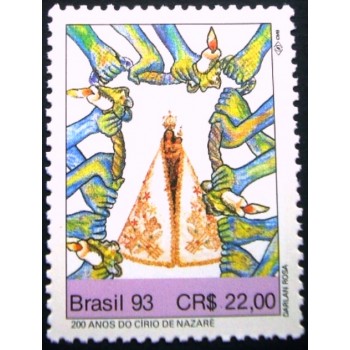 Selo postal do Brasil de 1993 Círio de Nazaré M