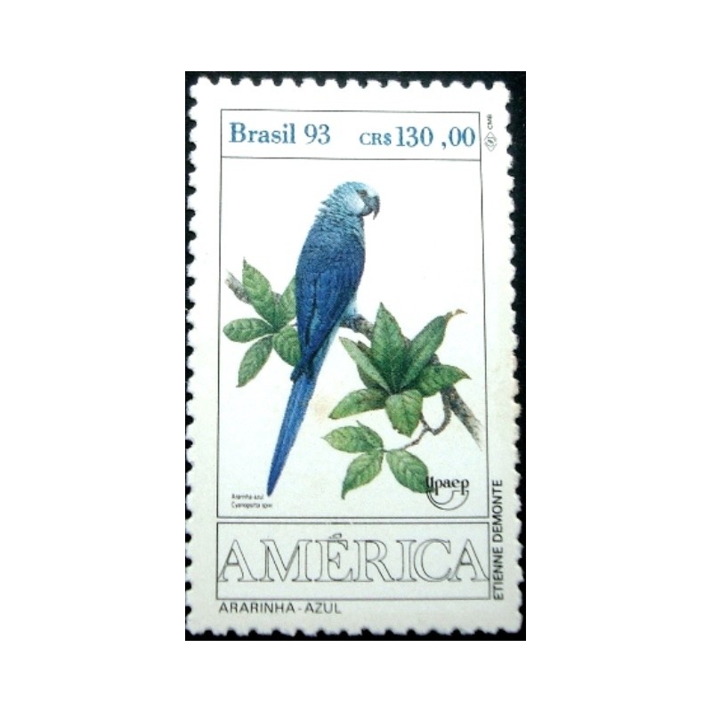 Selo postal do Brasil de 1993 - Ararinha Azul M