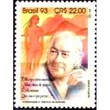 Selo postal do Brasil de 1993 - Vinícius de Moraes M