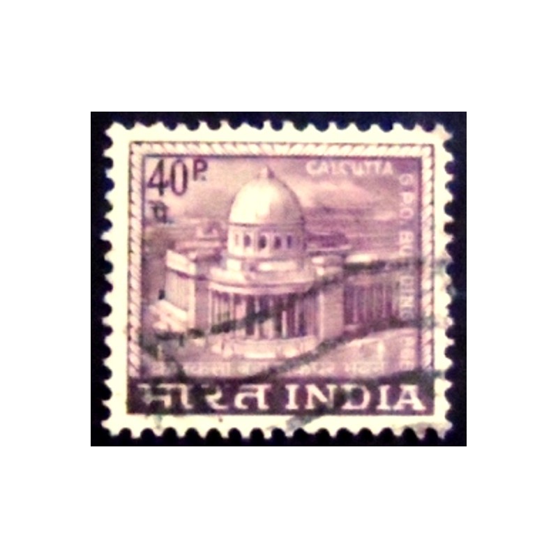 Selo postal da Índia de 1968 - Calcutta G.P.O. Building U