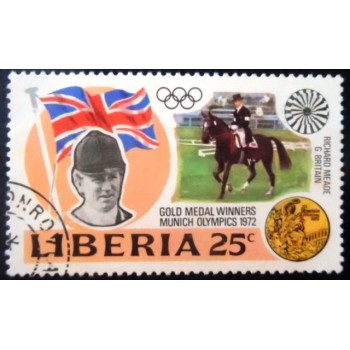 Selo postal da Libéria de 1973 Richard Meade