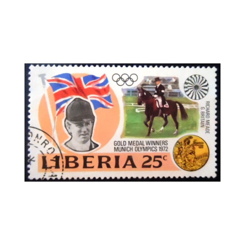 Selo postal da Libéria de 1973 Richard Meade