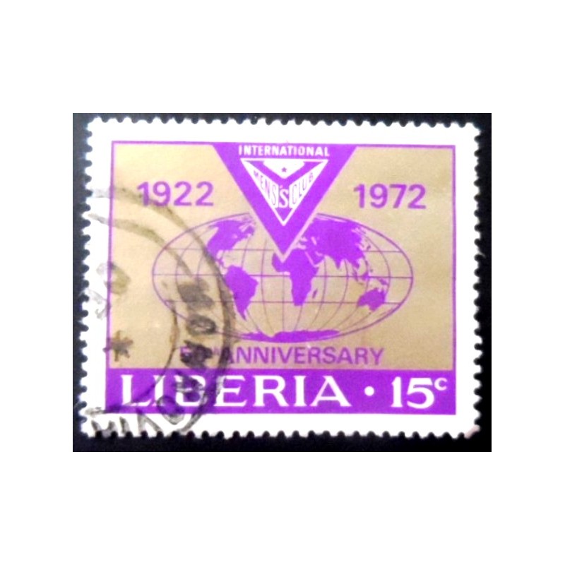 Selo postal da Libéria de 1972 Men's Club International