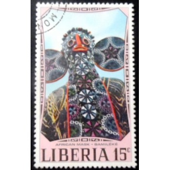 Selo postal da Libéria de 1971 Bamiléké