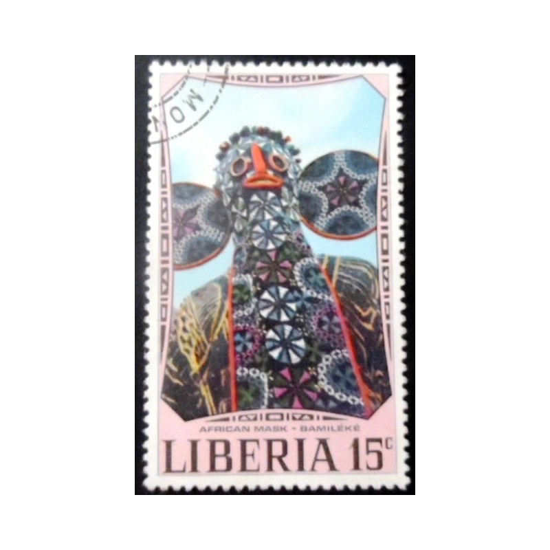 Selo postal da Libéria de 1971 Bamiléké