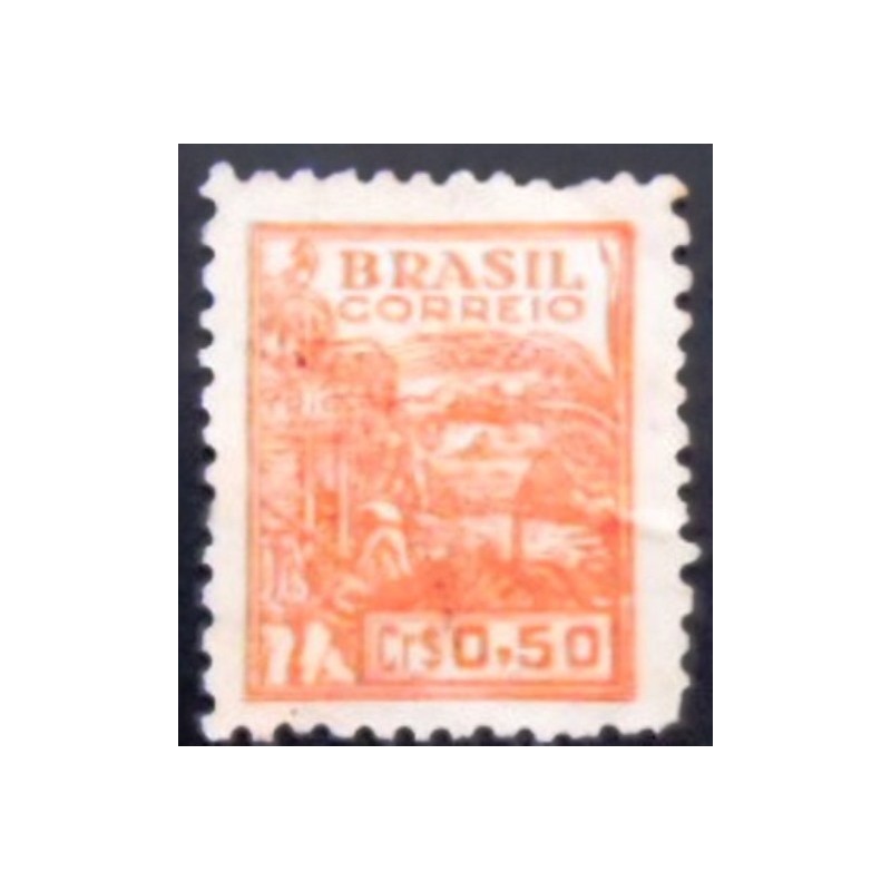 Imagem similar à do selo postal do Brasil de 1946 Trigo 50 U