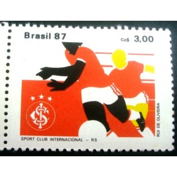 Selo postal do Brasil de 1987 SC Internacional M