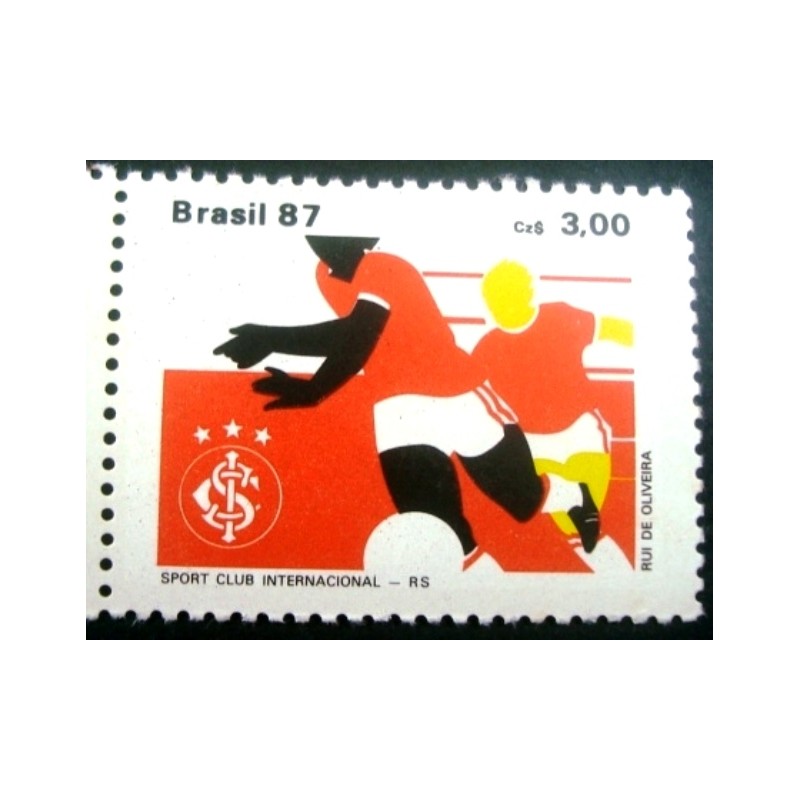 Selo postal do Brasil de 1987 SC Internacional M