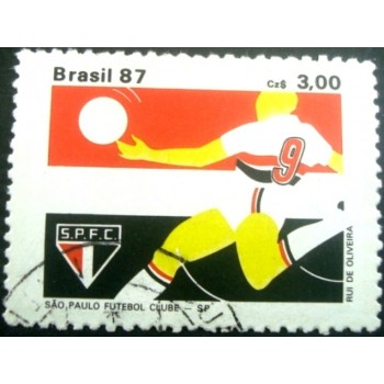 Selo postal do Brasil de 1987 São Paulo Futebol Clube U