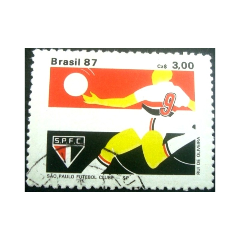 Selo postal do Brasil de 1987 São Paulo Futebol Clube U