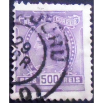 Imagem similar à do selo postal do Brasil de 1918 Alegoria República 500 U