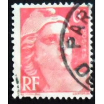 Selo postal da França 1946 Marianne type Gandon 6 U