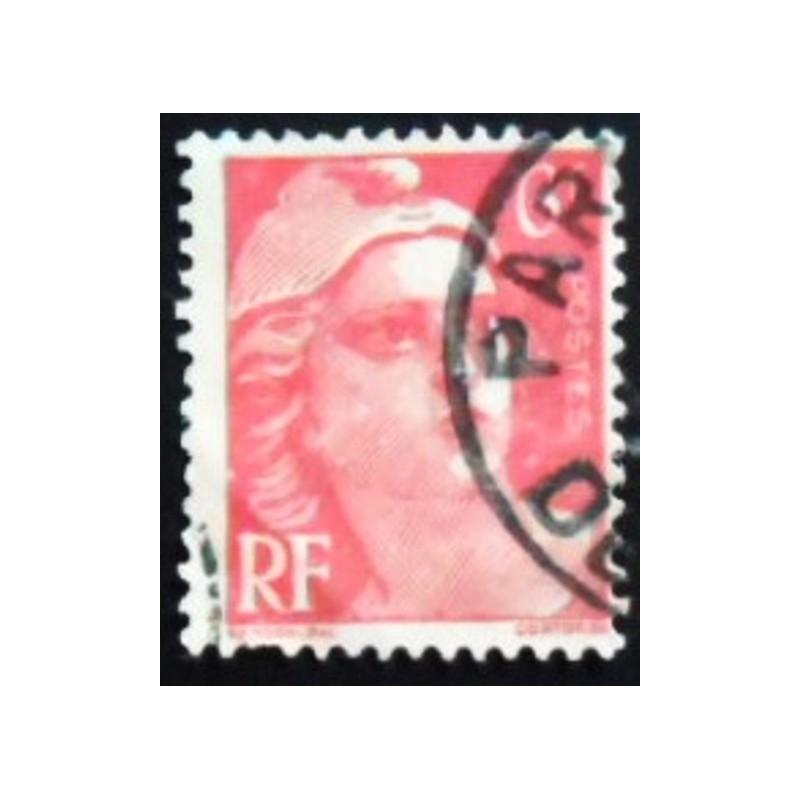 Selo postal da França 1946 Marianne type Gandon 6 U