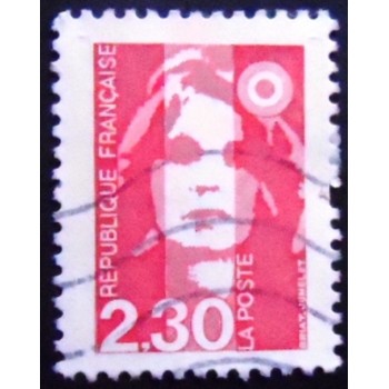 Imagem similar à do selo postal da França de 1989 Marianne of Briat 2,30 U