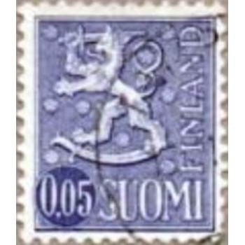 Selo da postal da Finlândia de 1963 Coat of Arms 0,05 U