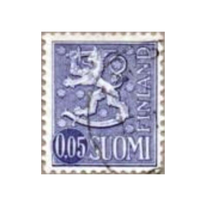 Selo da postal da Finlândia de 1963 Coat of Arms 0,05 U