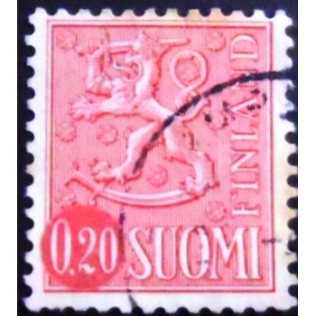 Selo da postal da Finlândia de 1963 Coat of Arms 0,20