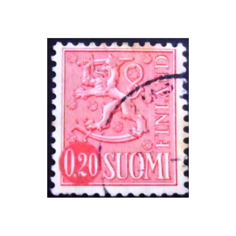 Selo da postal da Finlândia de 1963 Coat of Arms 0,20