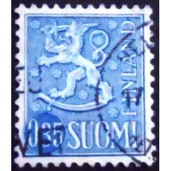 Selo da postal da Finlândia de 1963 Coat of Arms 0,30