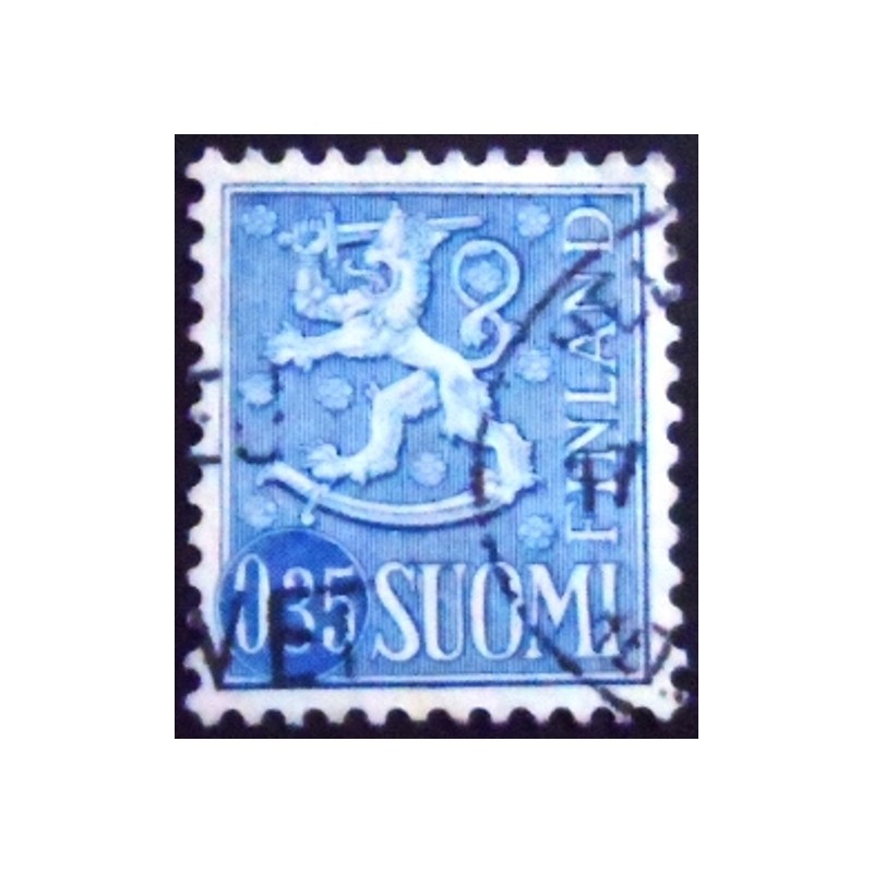 Selo da postal da Finlândia de 1963 Coat of Arms 0,30