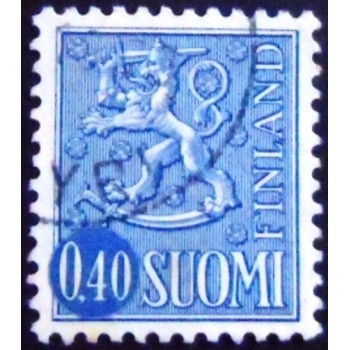 Selo da postal da Finlândia de 1967 Coat of Arms 0,40 U