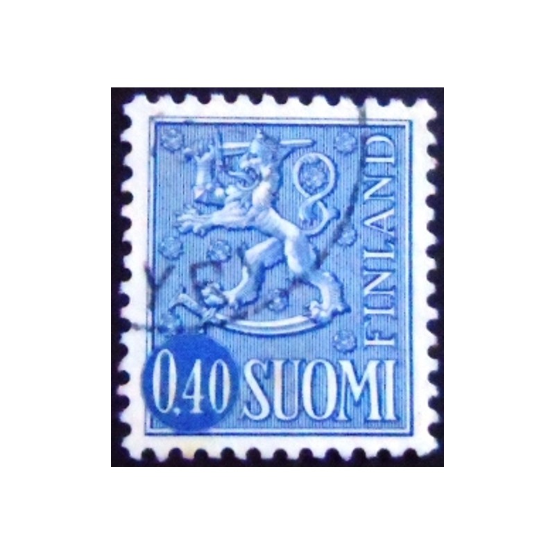 Selo da postal da Finlândia de 1967 Coat of Arms 0,40 U