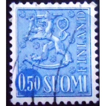 Selo da postal da Finlândia de 1970 Coat of Arms 0,50