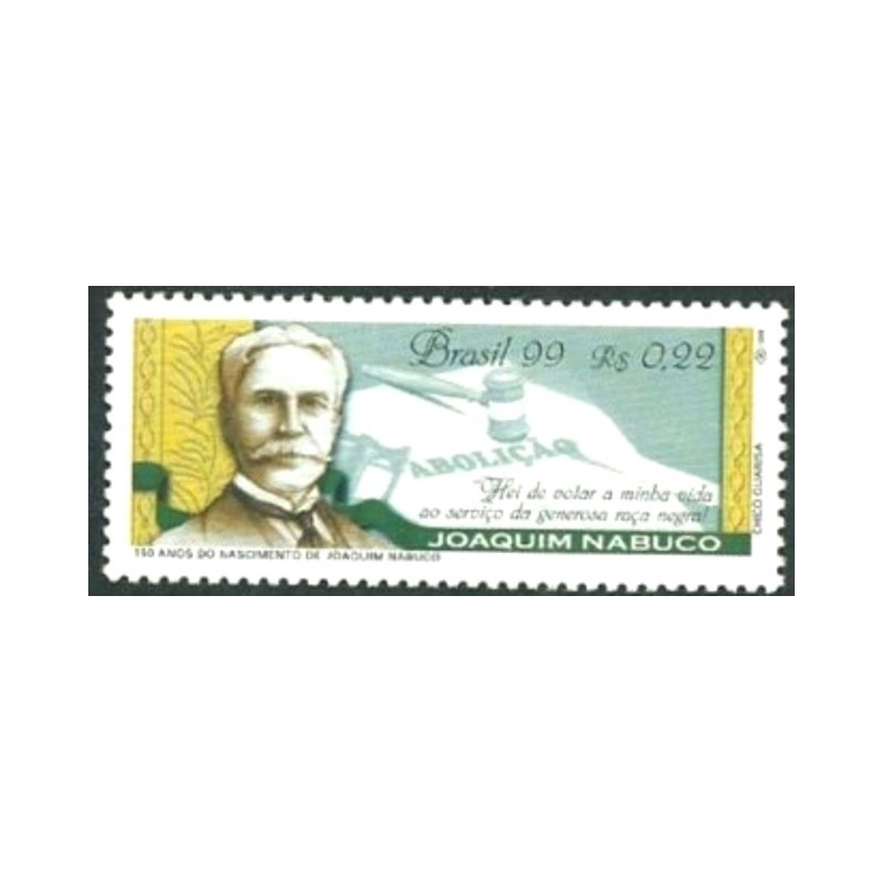 Selo postal do Brasil de 1999 - Joaquim Nabuco M