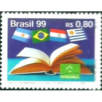 Selo postal do Brasil de 1999 O Livro M