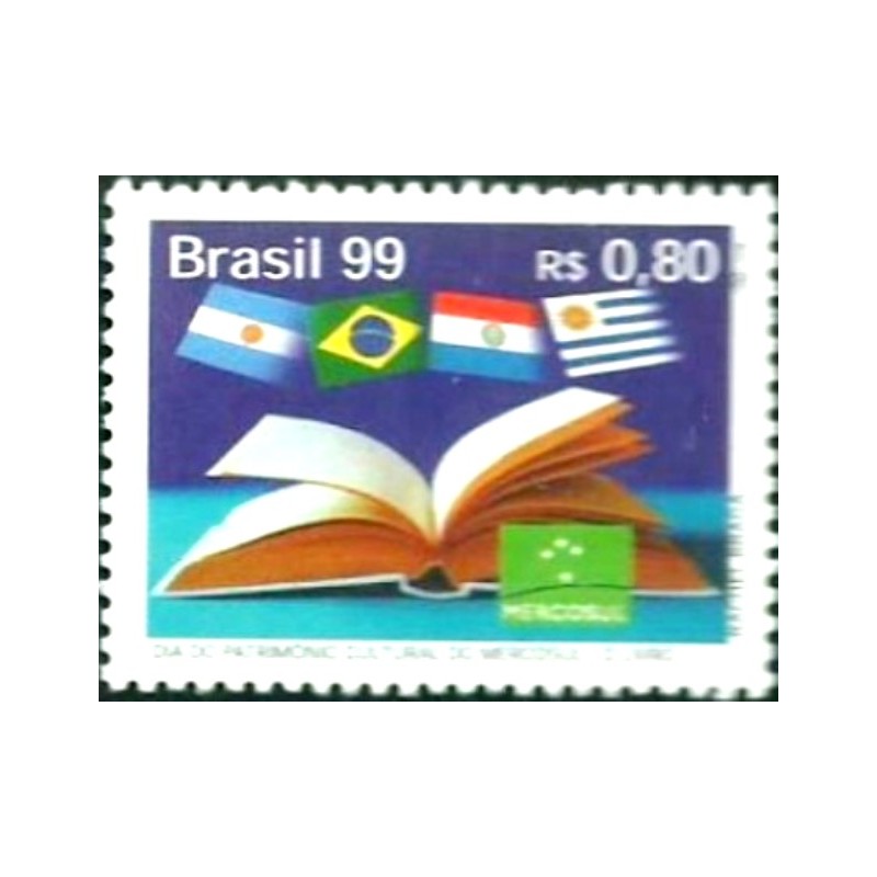 Selo postal do Brasil de 1999 O Livro M