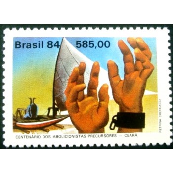 Selo postal do Brasil de 1984 Abolicionistas Ceará M